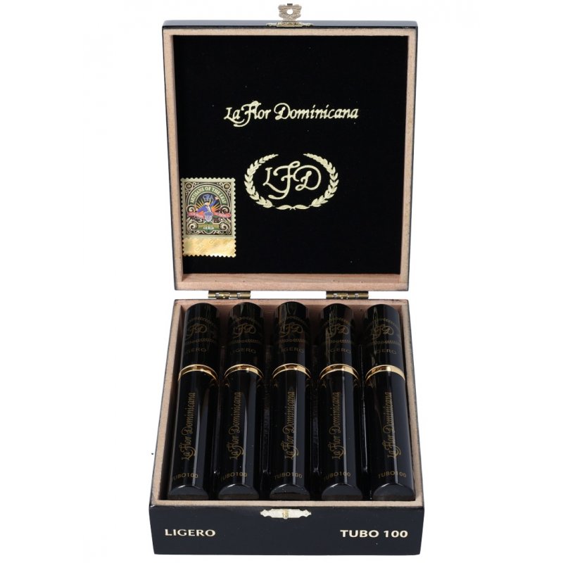 Trabucuri La Flor Dominicana Tubos 100 Ligero Corona 10