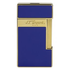Bricheta S.T. Dupont Slimmy Lighter Blue Lacquer and Gold 28005