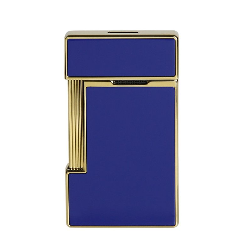 Bricheta S.T. Dupont Slimmy Lighter Blue Lacquer and Gold 28005