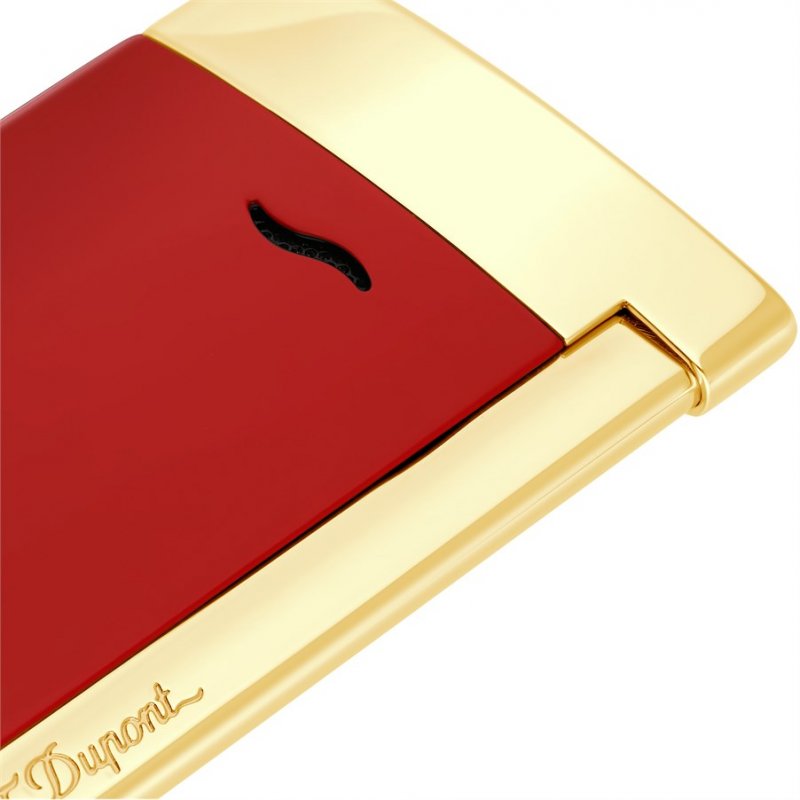 Bricheta S.T. Dupont Slim 7 Burgundy Gold 27774