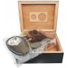 Set umidor si accesorii Angelo Rivero Black 25 cutie pastrare