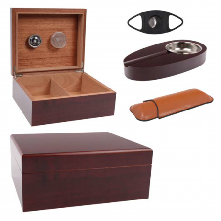 Set umidor si accesorii trabucuri Pablo 920290