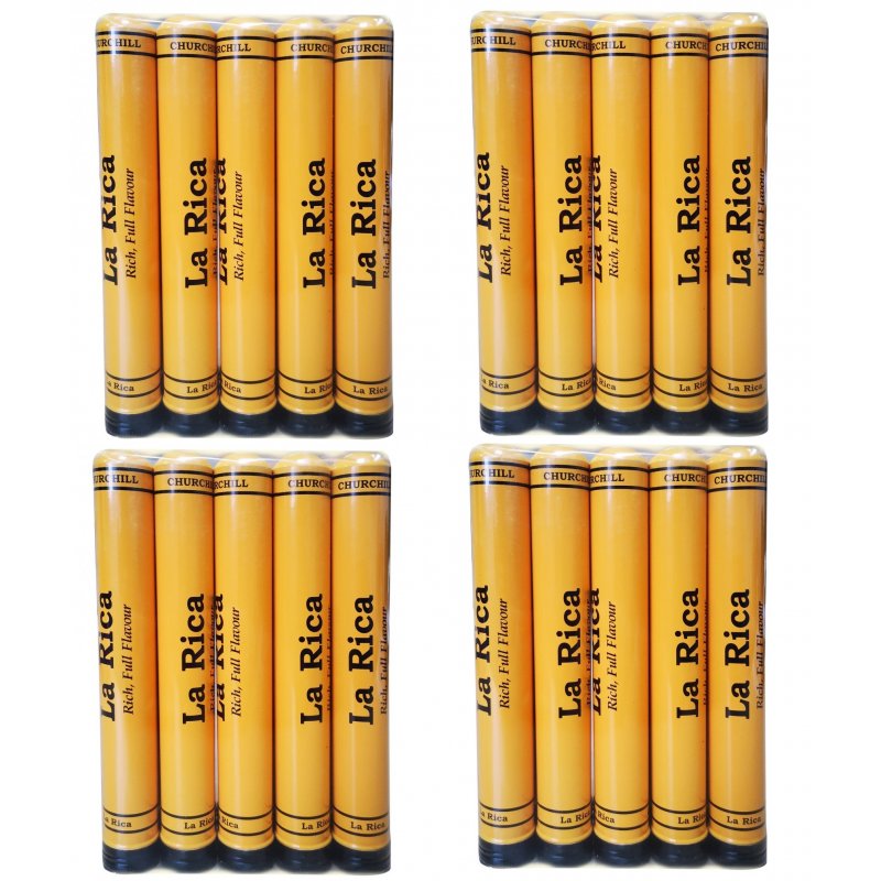 Trabucuri La Rica Natural Connecticut Churchill Tubos Bundle 40