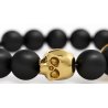 Bratara Punch Les Fines Lames Oscuro Gold Skull II