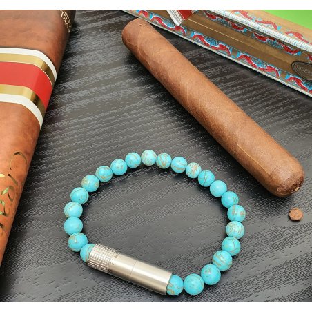 Bratara Punch Les Fines Lames Solo Steel Turquoise (M)
