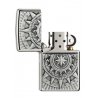 Bricheta Zippo 2005350 Brushed Chrome Compass Emblem