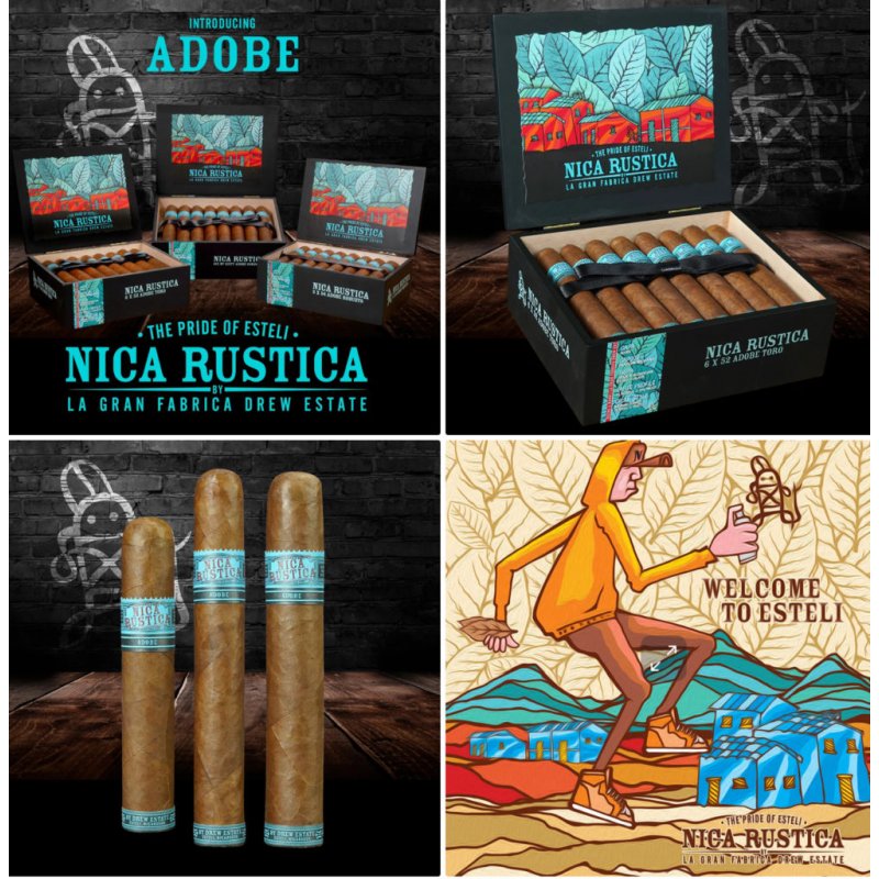 Trabucuri Drew Estate Nica Rustica Adobe Toro (25)