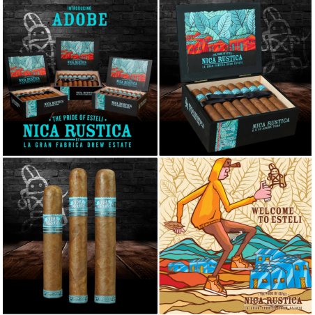 Trabucuri Drew Estate Nica Rustica Adobe Toro (25)