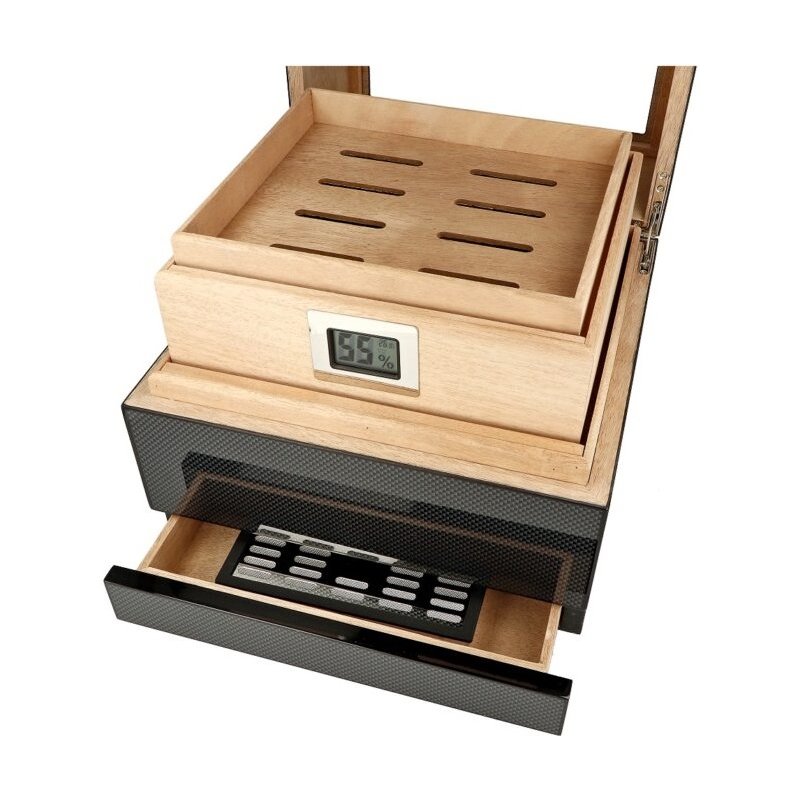 Humidor trabucuri Premium Carbon 562339