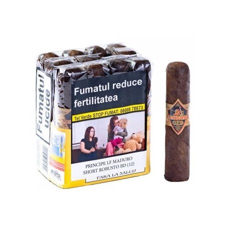 Oferta Trabucuri La Aurora Principe LF Maduro Sumo Short Robusto BD (36)