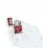 Bricheta Zippo 49410 Sugar Skull Crossbones Mercury Glass