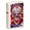 Bricheta Zippo 49410 Sugar Skull Crossbones Mercury Glass