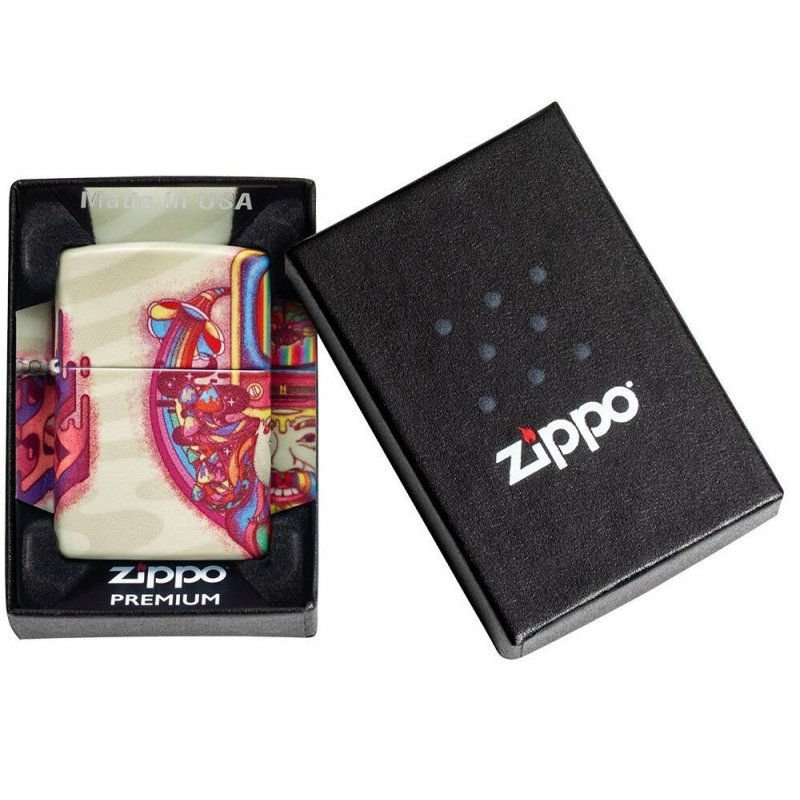 Brichetă Zippo 49435 Trippy Psychedelic Wizard cel mai bun pret