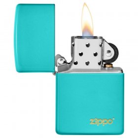 Bricheta Zippo 49454ZL Flat Turqoise Zippo Logo