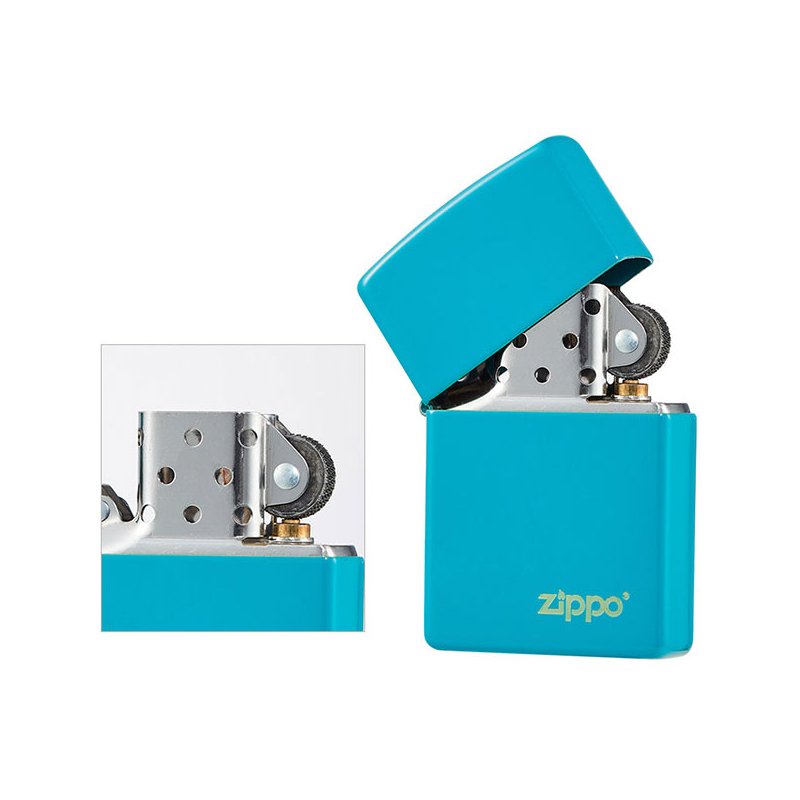 Bricheta Zippo 49454ZL Flat Turqoise Zippo Logo Reduceri