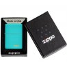 Bricheta Zippo 49454ZL Flat Turqoise Zippo Logo Reduceri