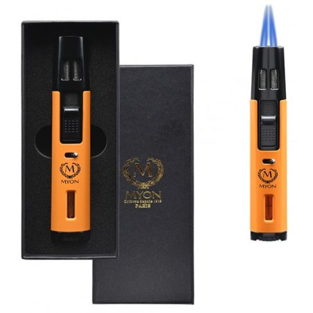 Brichetă electronică Myon Cross 2-Jet Flame Galben
