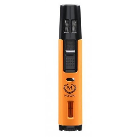 Brichetă electronică Myon Cross 2-Jet Flame Galben