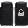 Etui Myon Black 3 trabucuri si Cutit 1880100