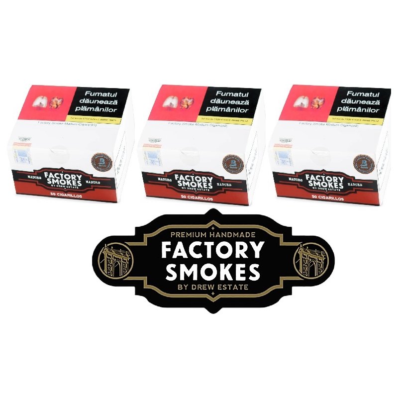 Tigari de foi Factory Smokes Maduro Cigarillos (150)
