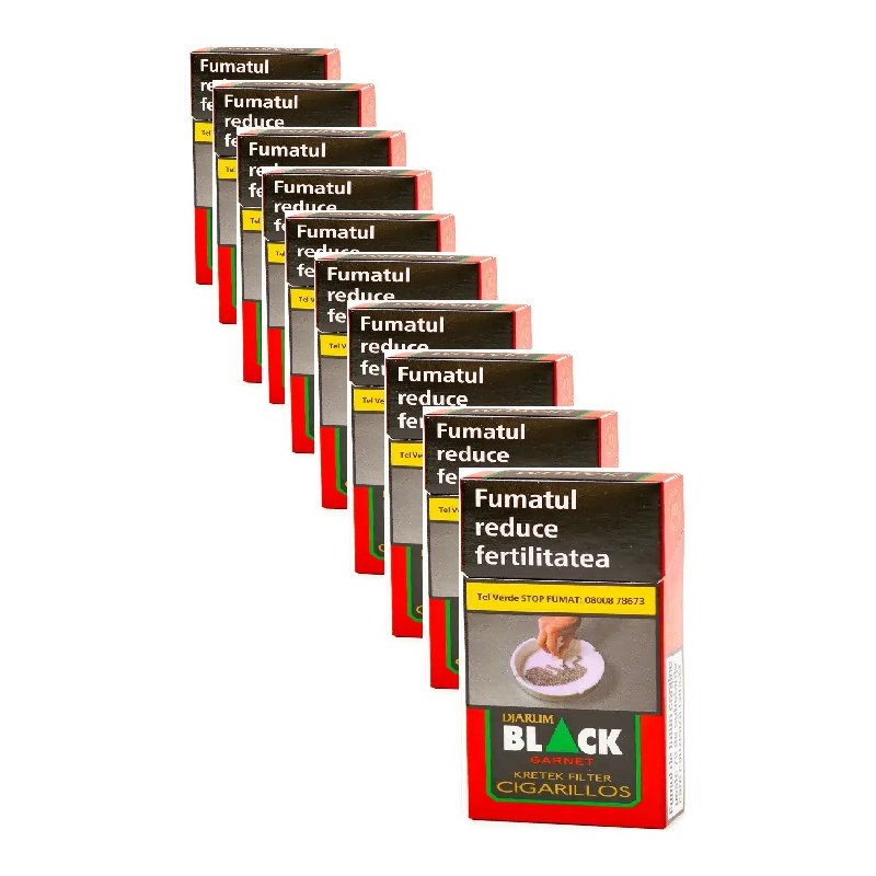 Tigari de Foi Djarum Black Garnet Filter Cigarillos (50)