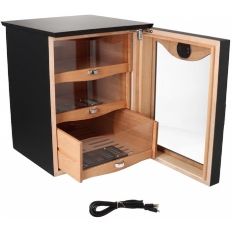 Humidor Trabucuri Angelo 920066 Black Matt LED