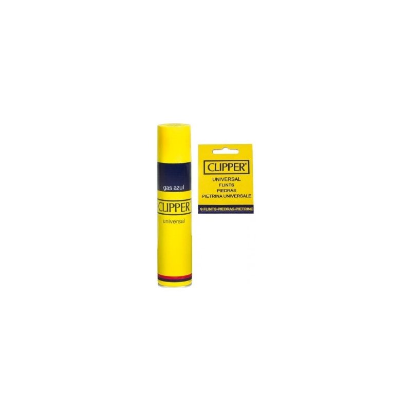 Set Clipper Gaz Premium 300 ml ultrarafinat, Blister 9 Pietre