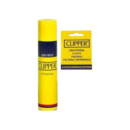 Set Clipper Gaz Premium 300 ml ultrarafinat, Blister 9 Pietre