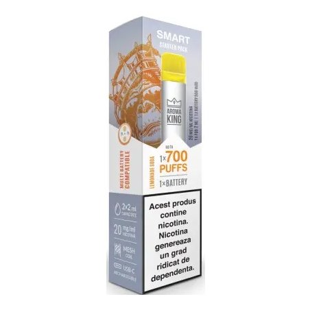 Tigara Electronica Aroma KING Smart Starter Pack Lemonade Soda 20 mg