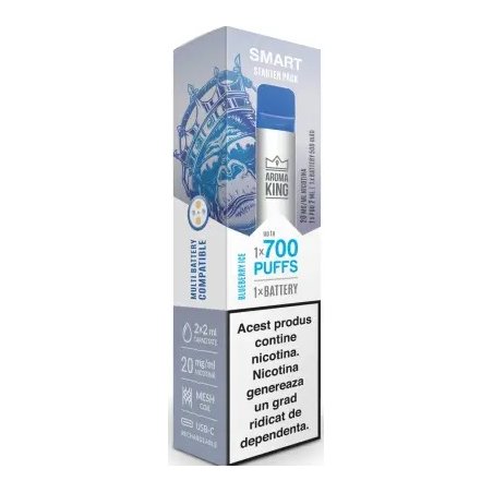Tigara Electronica Aroma KING Smart Starter Pack Blueberry Ice 20 mg