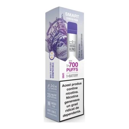 Tigara Electronica Aroma KING Smart Starter Pack Grape 20 mg