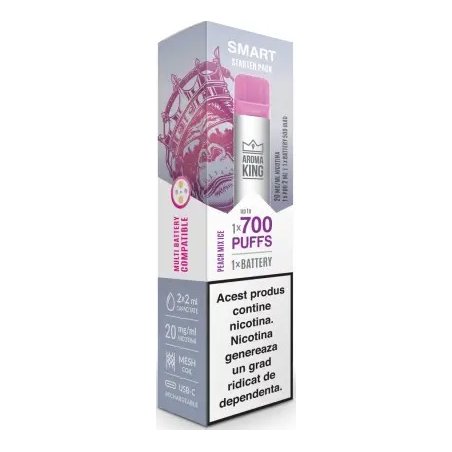 Tigara Electronica Aroma KING Smart Starter Pack Peach Mix Ice 20 mg