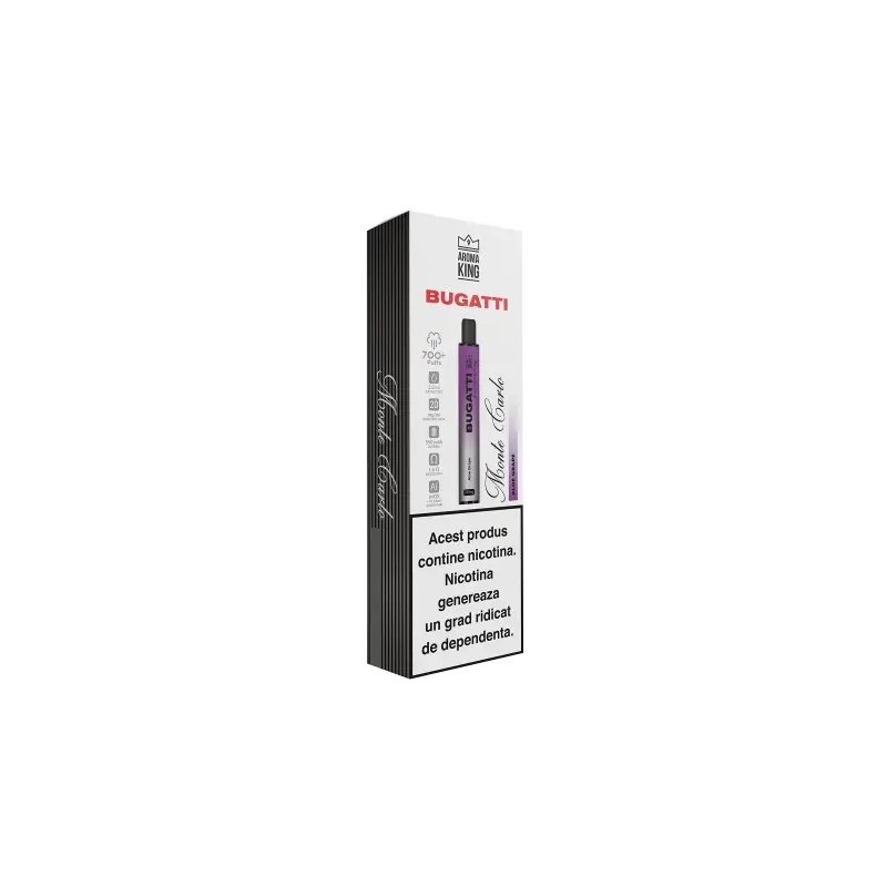 Tigara Electronica Aroma KING Bugatti Monte Carlo Aloe Grape 20 mg
