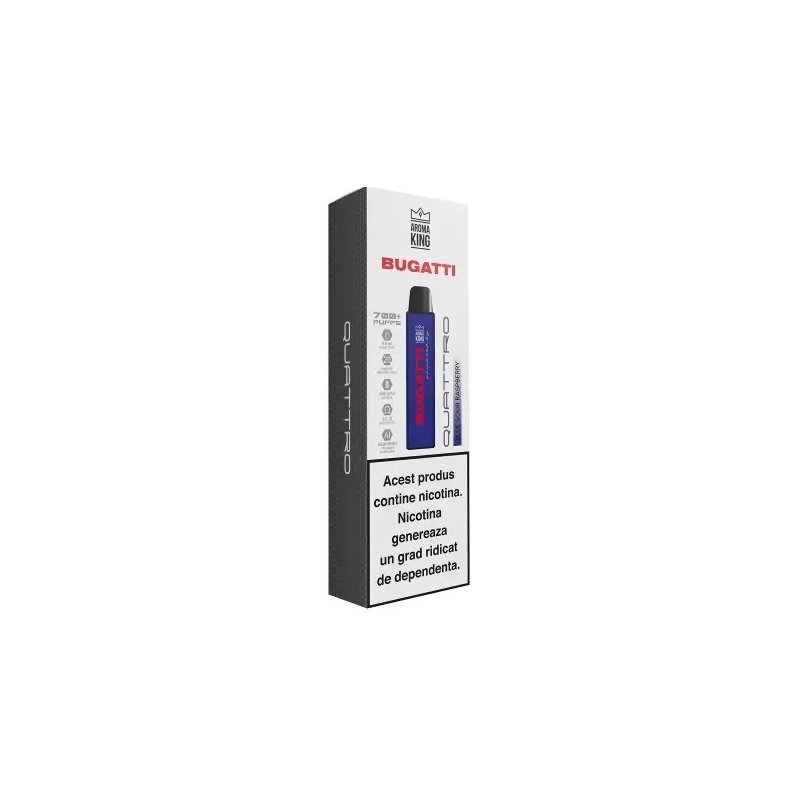 Tigara Electronica Aroma KING Bugatti Quattro Blue Sour Raspberry 20 mg