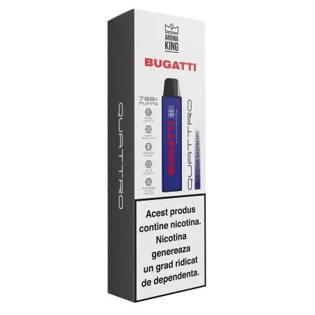 Tigara Electronica Aroma KING Bugatti Quattro Blue Sour Raspberry 20 mg