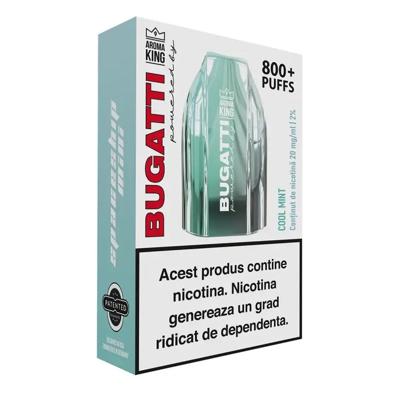 Tigara Electronica Aroma KING Bugatti Spaceship Mini Cool Mint 20 mg