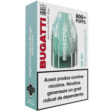 Tigara Electronica Aroma KING Bugatti Spaceship Mini Cool Mint 20 mg
