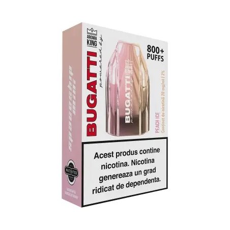 Tigara Electronica Aroma KING Bugatti Spaceship Mini Peach Ice 20 mg