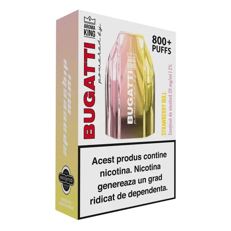 Tigara Electronica Aroma KING Bugatti Spaceship Mini Strawberry Bull 20 mg