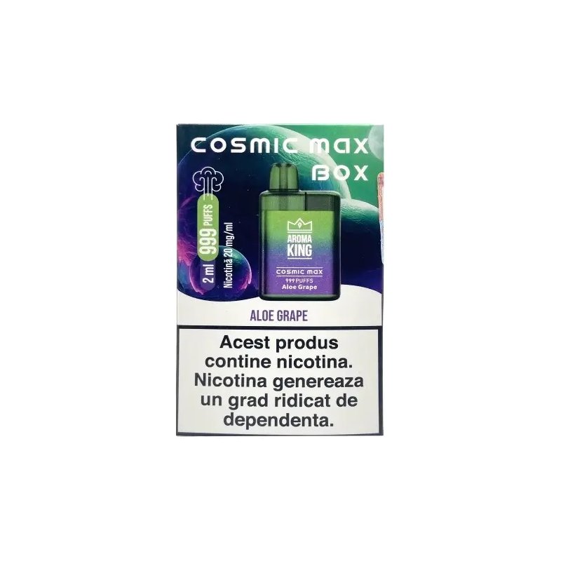 Tigara Electronica Aroma KING Cosmic Max Box Aloe Grape 20 mg
