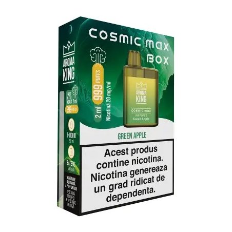 Tigara Electronica Aroma KING Cosmic Max Box Green Apple 20 mg