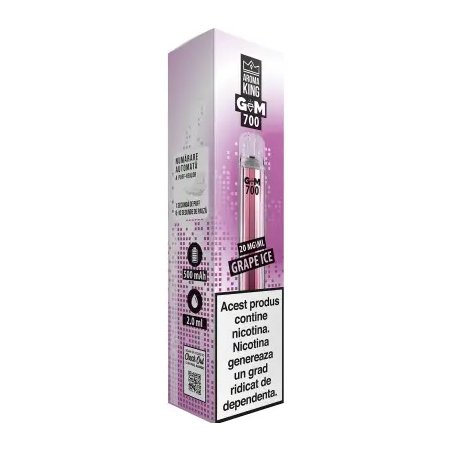 Tigara Electronica Aroma KING GeM Bar Grape Ice 20 mg
