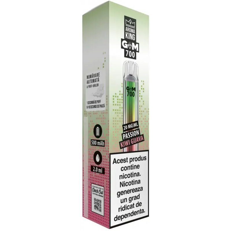 Tigara Electronica Aroma KING GeM Bar Passion Kiwi Guava 20 mg