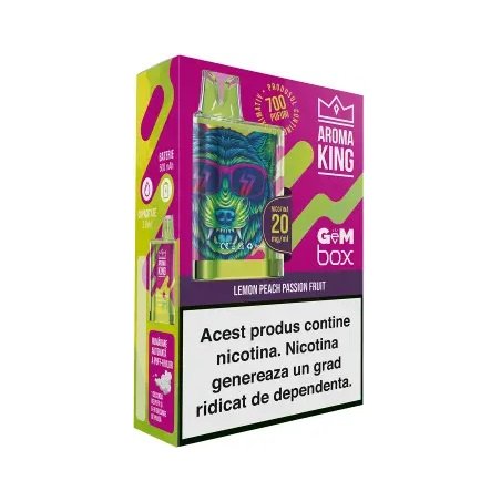 Tigara Electronica Aroma KING GeM Box Lemon Peach Passion Fruit 20 mg