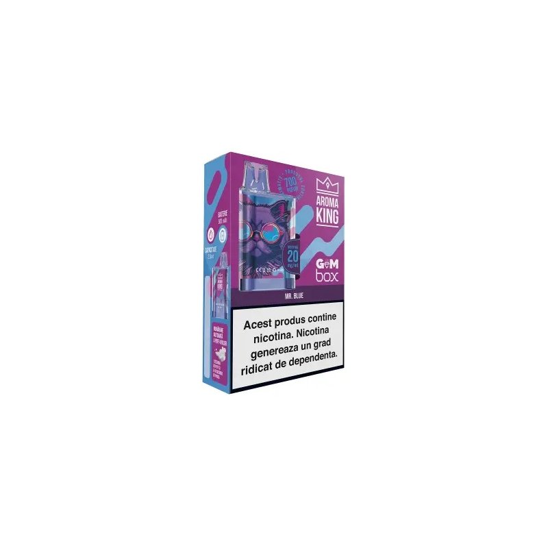 Tigara Electronica Aroma KING GeM Box MR Blue 20 mg