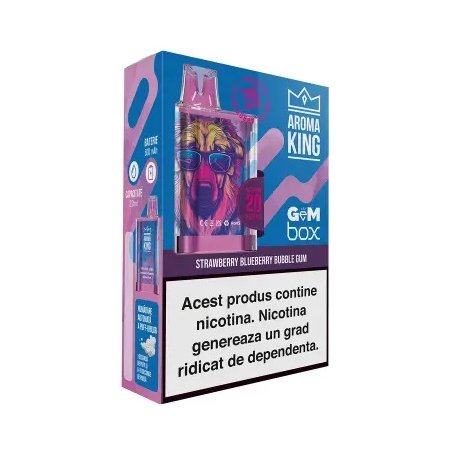 Tigara Electronica Aroma KING GeM Box Strawberry Blueberry Bubble Gum 20 mg