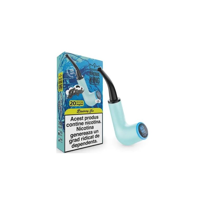 Tigara Electronica Aroma KING PIPE Colorfull Neon Blueberry Ice 20 mg