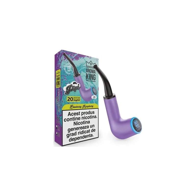 Tigara Electronica Aroma KING PIPE Colorfull Neon Blueberry Raspberry 20 mg
