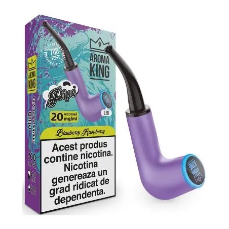 Tigara Electronica Aroma KING PIPE Colorfull Neon Blueberry Raspberry 20 mg