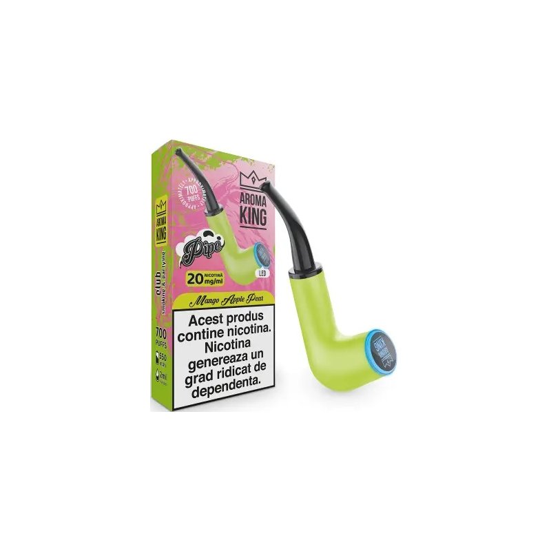 Tigara Electronica Aroma KING PIPE Colorfull Neon Mango Apple Pear 20 mg